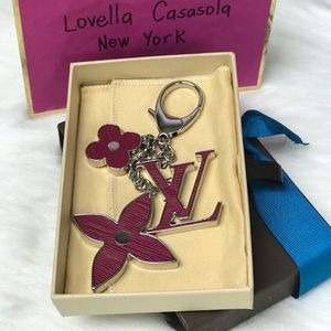 LOUIS VUITTON FLEUR D’ EPI BAG CHARM